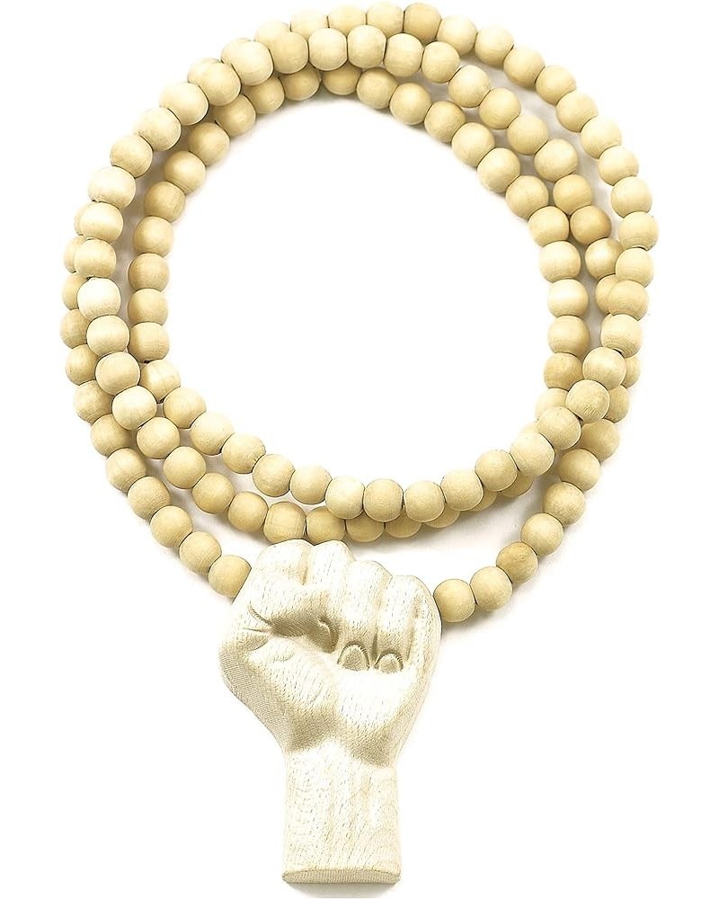 Power Fist All Natural Wood or Metal Pendant Necklace MAPLE/ 30 INCH NECKLACE $11.48 Necklaces