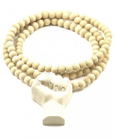 Power Fist All Natural Wood or Metal Pendant Necklace MAPLE/ 30 INCH NECKLACE $11.48 Necklaces