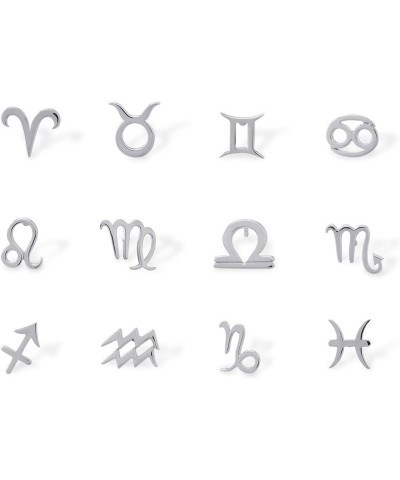 Jewelry Sterling Silver Zodiac Sign Stud Earrings Cancer $14.24 Earrings