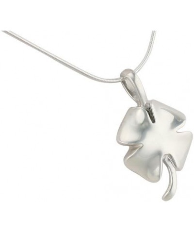 Four Leaf Clover Pendant and Necklace for Ashes, Sterling Silver, Cremation Jewelry for Ashes Four Leaf Clover - Silver $48.9...