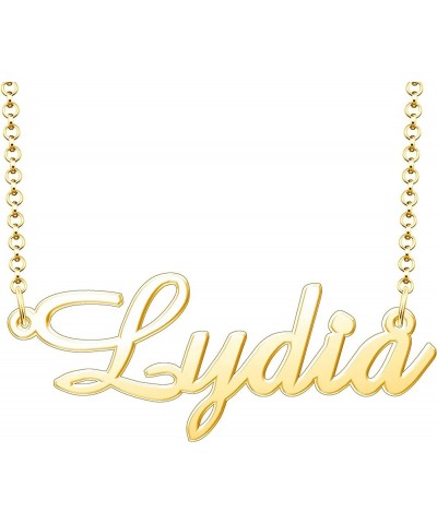 Name Necklace Personalized Gifts Customized Name Necklace Lydia Gold $15.65 Necklaces