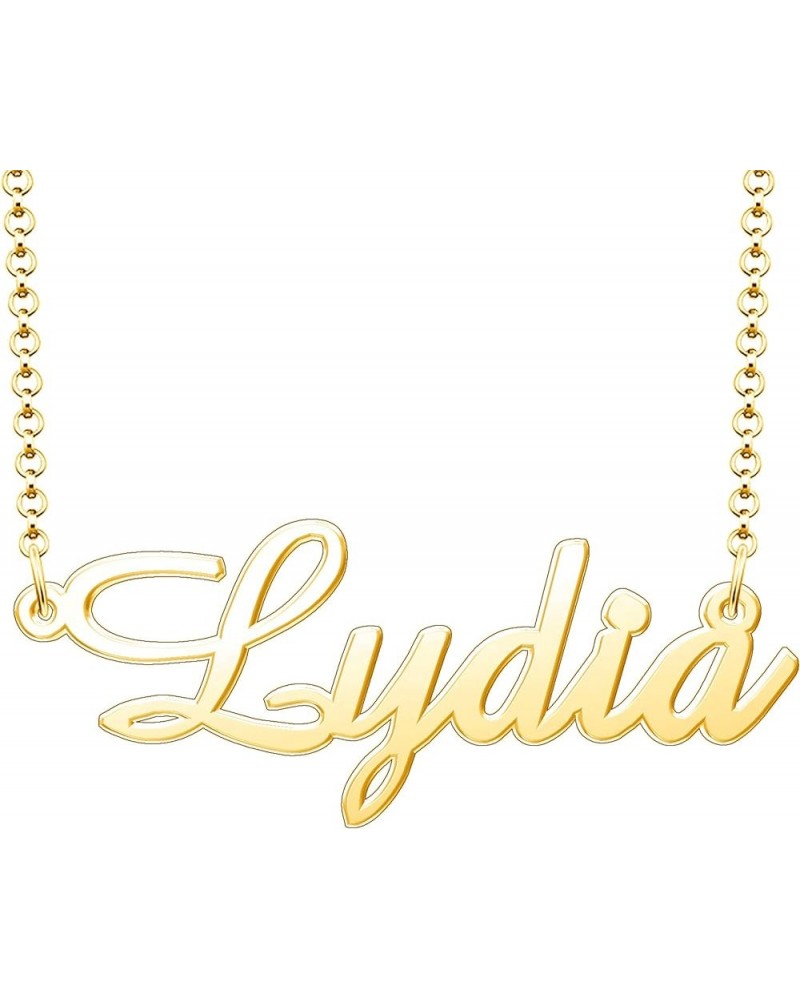 Name Necklace Personalized Gifts Customized Name Necklace Lydia Gold $15.65 Necklaces