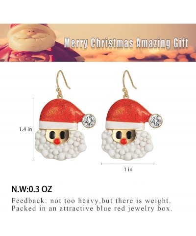 Christmas Earrings For Women Christmas Tree Dangle Lantern Statement Dangle Earrings Christmas Gifts Santa Head Dangle $10.39...