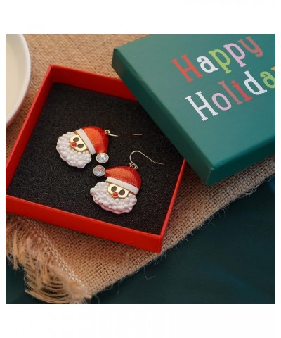 Christmas Earrings For Women Christmas Tree Dangle Lantern Statement Dangle Earrings Christmas Gifts Santa Head Dangle $10.39...