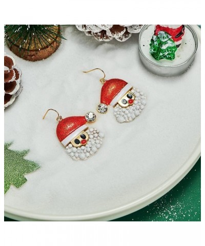 Christmas Earrings For Women Christmas Tree Dangle Lantern Statement Dangle Earrings Christmas Gifts Santa Head Dangle $10.39...