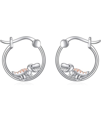Hypoallergenic Panda/Unicorn/Fox/Butterfly/Hummingbird Hoop Earrings for Women Girls 925 Sterling Silver Animal Huggie Hoop E...