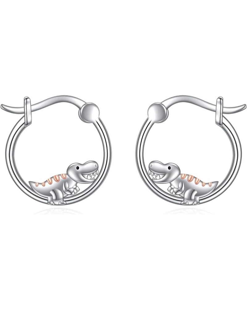 Hypoallergenic Panda/Unicorn/Fox/Butterfly/Hummingbird Hoop Earrings for Women Girls 925 Sterling Silver Animal Huggie Hoop E...