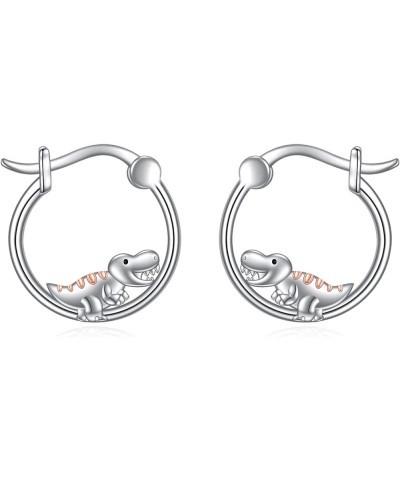 Hypoallergenic Panda/Unicorn/Fox/Butterfly/Hummingbird Hoop Earrings for Women Girls 925 Sterling Silver Animal Huggie Hoop E...