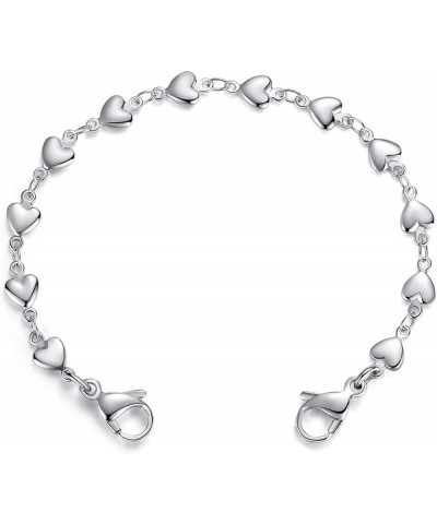 Heart Link Stainless Steel Interchangeable Medical Alert Bracelet STEEL 4.5 Inches $12.31 Bracelets