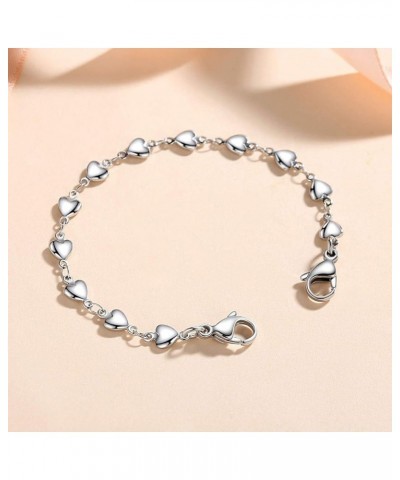 Heart Link Stainless Steel Interchangeable Medical Alert Bracelet STEEL 4.5 Inches $12.31 Bracelets