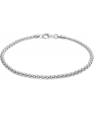 Sterling Silver Popcorn Chain Bracelet for European Bead Charms, 7-8.5 Inches 8.5 Inches $12.99 Bracelets