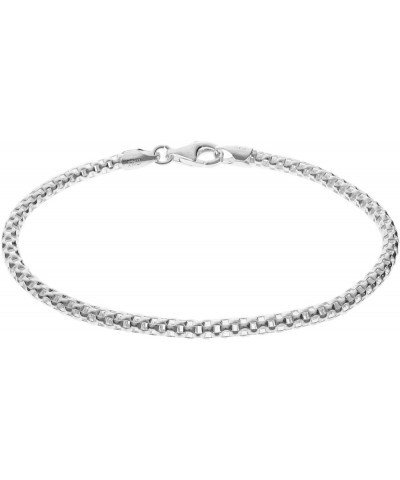 Sterling Silver Popcorn Chain Bracelet for European Bead Charms, 7-8.5 Inches 8.5 Inches $12.99 Bracelets