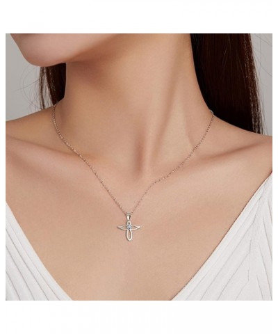 Jan-Dec Birthstone Necklaces for Women Cubic Zirconia Infinity with Cute Angel Wing Pendant Necklace for Girls April $7.08 Ne...