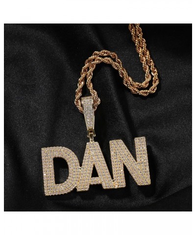 Custom Name Necklace 18K Gold,Personalized Nameplate Necklaces for Men Women, Customized Pendant Hip Hop Jewelry,Customizable...