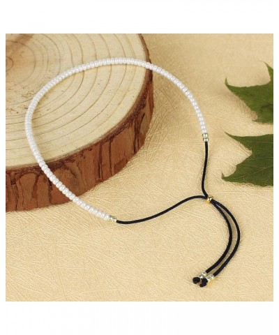 Women Colorful Bracelets Miyuki Beads Strand Bracelet Top Wrap Bracelet for Womens White O $10.82 Bracelets