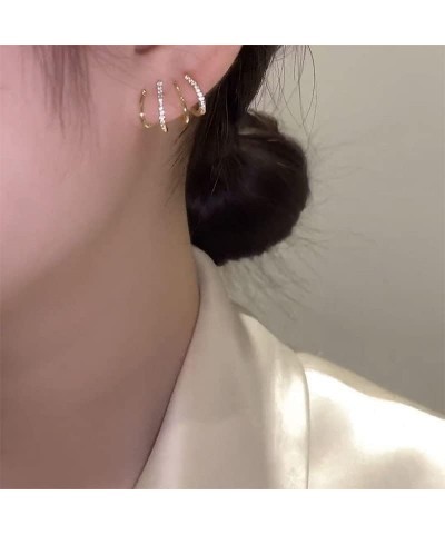 Needle Claw Earrings Cuff Tiny Ear Cuffs Stud Earrings Luxury Minimalist Dainty Ear Wrap Piercing Studs Earrings for Women Gi...