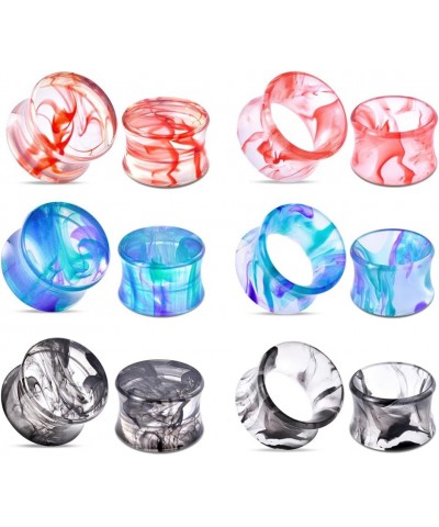 Acrylic Ear Gauges Color Ear Tunnels Stretching Kit Plugs Expander Mix Set 9/16"(14mm) Style 4 $11.18 Body Jewelry