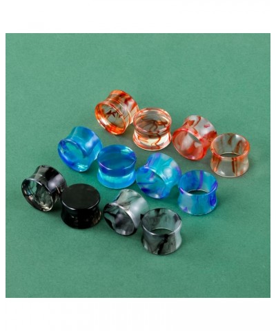 Acrylic Ear Gauges Color Ear Tunnels Stretching Kit Plugs Expander Mix Set 9/16"(14mm) Style 4 $11.18 Body Jewelry