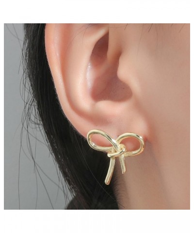 Gold Silver Bow Earrings for Women Bow Stud Earrings Dainty Ribbon Earrings Small Bowknot Earrings Jewelry Gift… Style 15 $9....