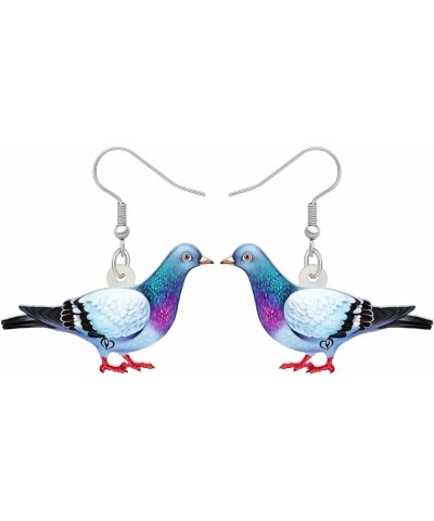 Acrylic Colorful Pigeon Earrings Dangle Fashion Animal Birds Jewelry for Women Teen Girls Charms Pigeons Gift Pigeon A $7.01 ...