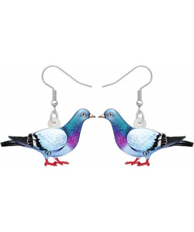 Acrylic Colorful Pigeon Earrings Dangle Fashion Animal Birds Jewelry for Women Teen Girls Charms Pigeons Gift Pigeon A $7.01 ...