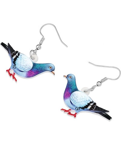 Acrylic Colorful Pigeon Earrings Dangle Fashion Animal Birds Jewelry for Women Teen Girls Charms Pigeons Gift Pigeon A $7.01 ...