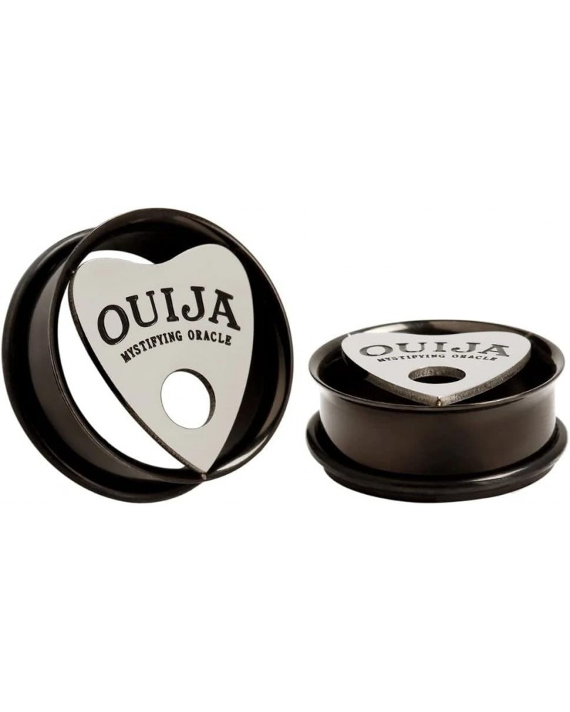 OUIJA MYSTIFYING ORACLE Pattern Ear Plugs Tunnles Stainless Steel Ear Piercing Jewelry 24mm $10.79 Body Jewelry