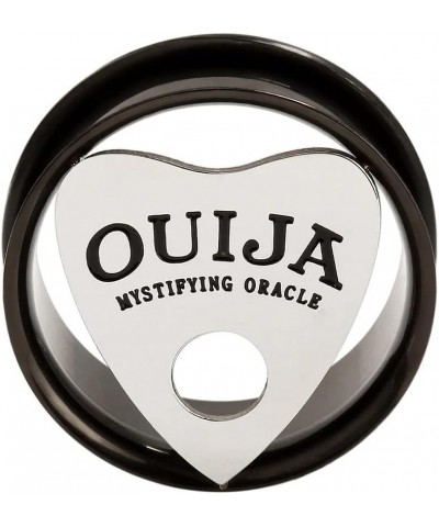 OUIJA MYSTIFYING ORACLE Pattern Ear Plugs Tunnles Stainless Steel Ear Piercing Jewelry 24mm $10.79 Body Jewelry