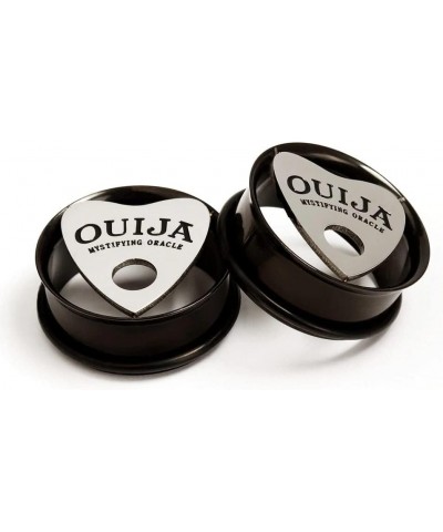 OUIJA MYSTIFYING ORACLE Pattern Ear Plugs Tunnles Stainless Steel Ear Piercing Jewelry 24mm $10.79 Body Jewelry