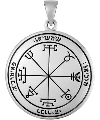 Sterling Silver Second Pentacle of the Sun Talisman for Protection $31.85 Pendants