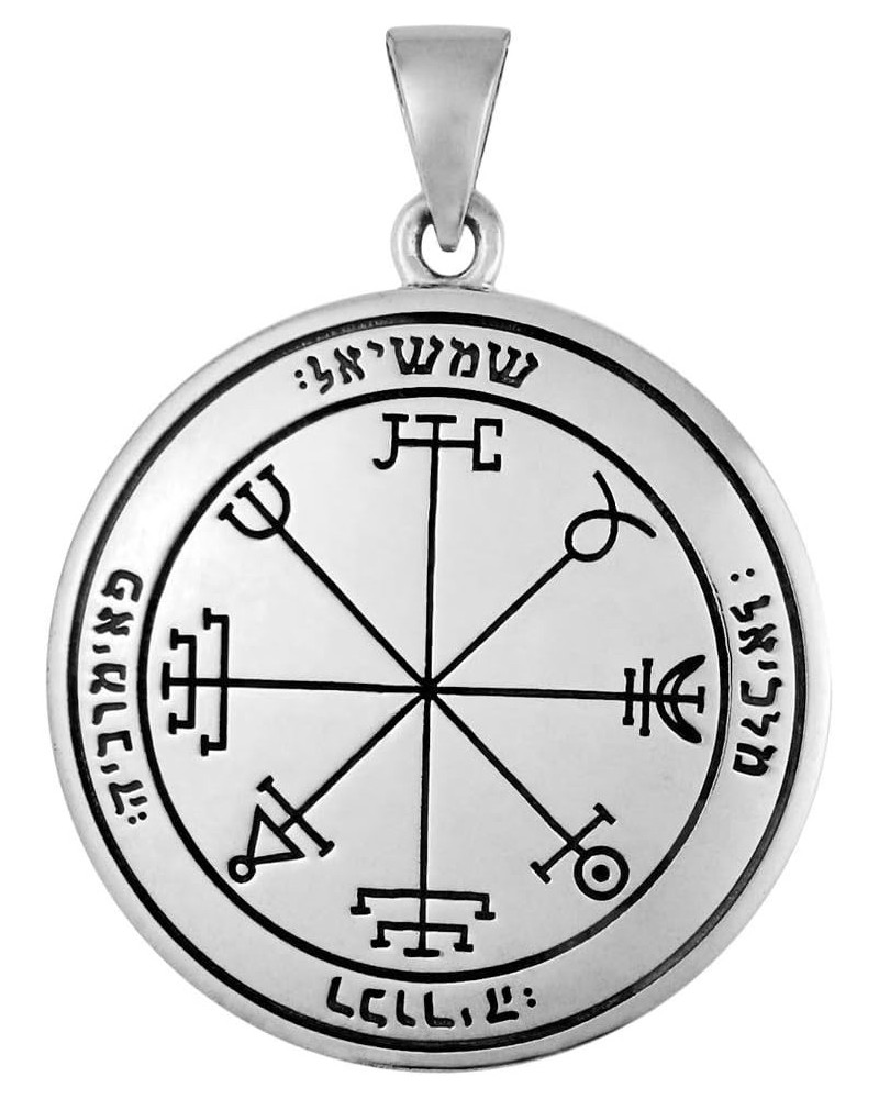 Sterling Silver Second Pentacle of the Sun Talisman for Protection $31.85 Pendants