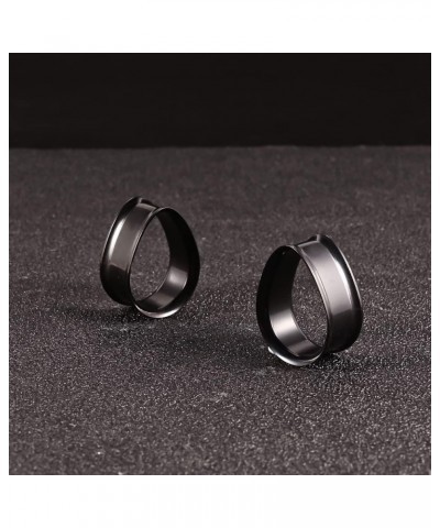 1 Pair 8-25mm Water Drop Design Stainless Steel Tunnels For Ears Gauges Plugs Stretchers Expander 0g-1 12mm(1/2") Black $8.09...