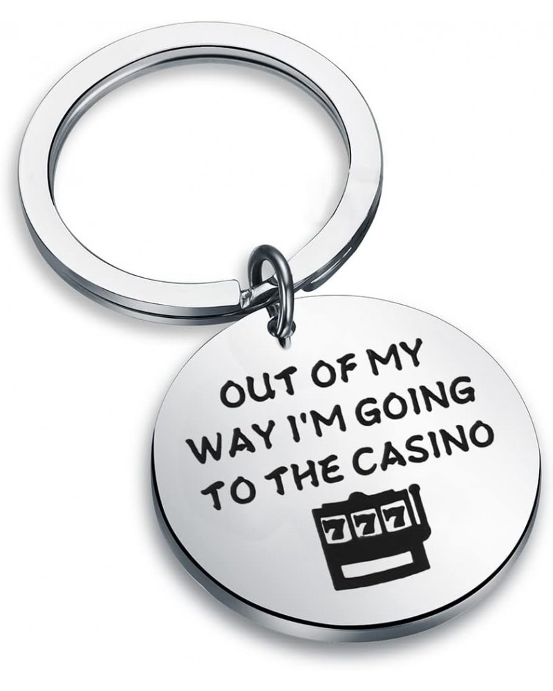 Gambler Gift Casino Lover Gift Lucky 777 Jackpot Casino Slot Machine Gift Gambling Jewelry Keychain Out of My Way Kc $10.01 P...