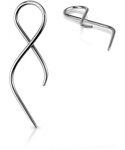 10-16GA 316L Surgical Steel Twisted Tail Taper Earrings, Sold as a Pair 16GA (1.2mm) $9.91 Body Jewelry