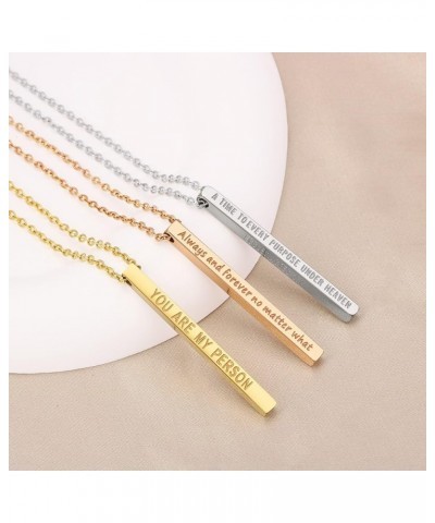 Necklaces for Women Religious Jewelry Gift for Girls Christian Engraved Pendant Always pray, and never give up-Gold $11.38 Ne...