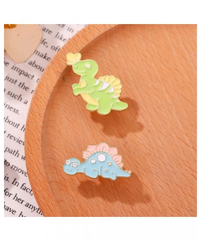 Colorful Dinosaur Enamel Lapel Pins Set,5 Pcs Animal Enamel Pins for Women Men Cartoon Enamel Brooch Badge Pins for Jackets B...