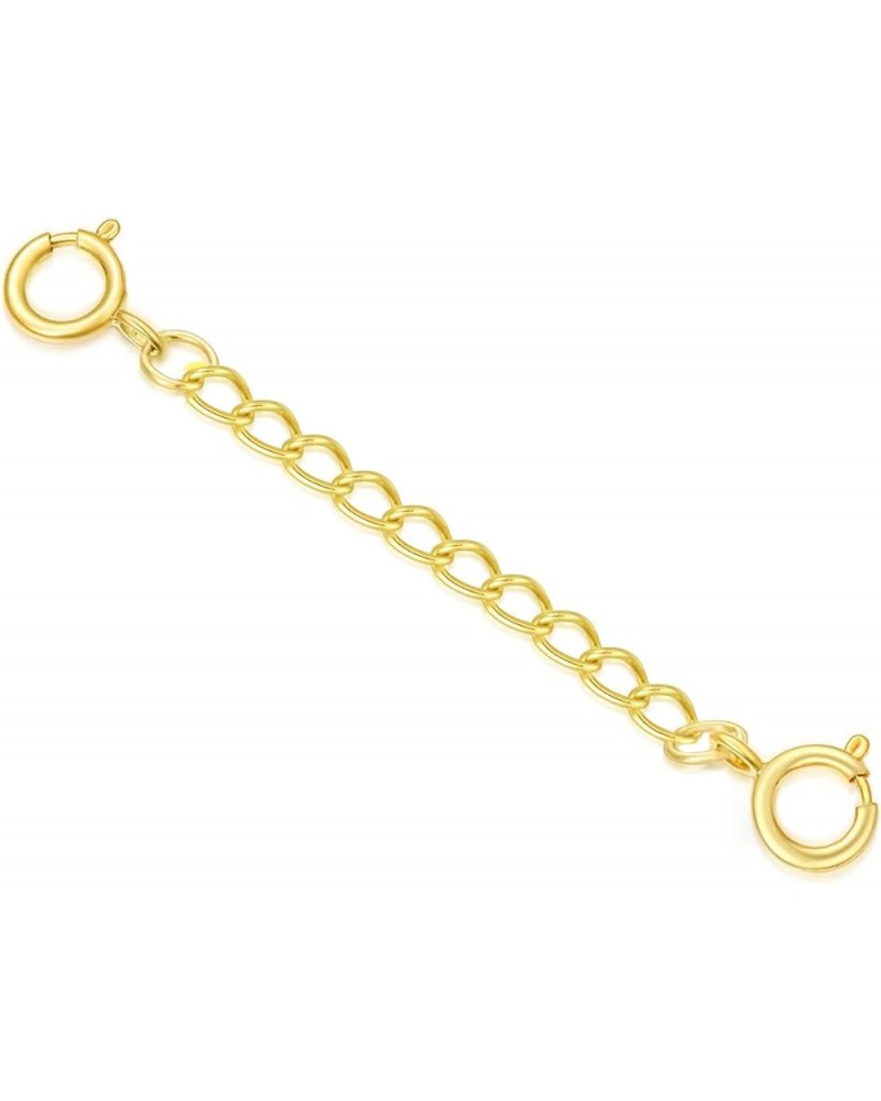 10k Real Gold 1"/1.5"/2"/3"/4" Necklace Extender Chain, Durable Strong Removable Gold Chain Extender, 10k Gold Adjustable Ext...