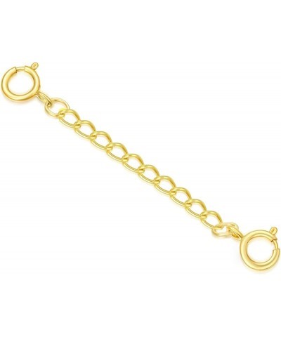 10k Real Gold 1"/1.5"/2"/3"/4" Necklace Extender Chain, Durable Strong Removable Gold Chain Extender, 10k Gold Adjustable Ext...