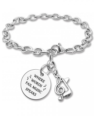 Music Teacher Gifts for Women Music Bracelet Birthday Gifts for Music Lovers Music Gifts for Girls Christmas Gifts for Daught...