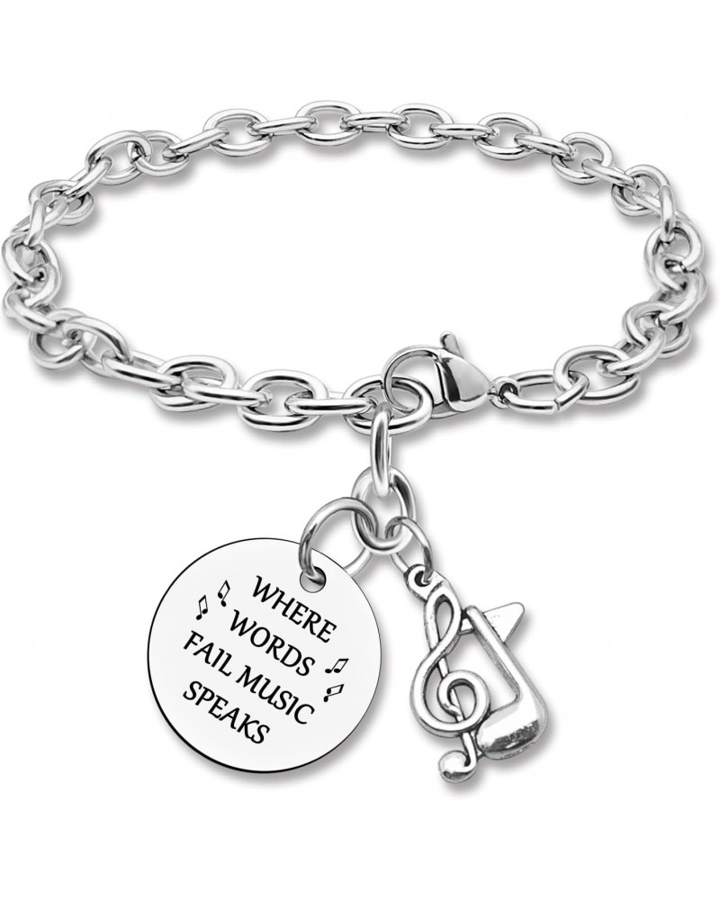 Music Teacher Gifts for Women Music Bracelet Birthday Gifts for Music Lovers Music Gifts for Girls Christmas Gifts for Daught...