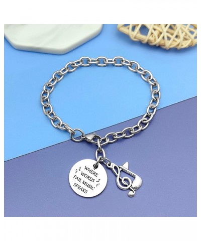 Music Teacher Gifts for Women Music Bracelet Birthday Gifts for Music Lovers Music Gifts for Girls Christmas Gifts for Daught...