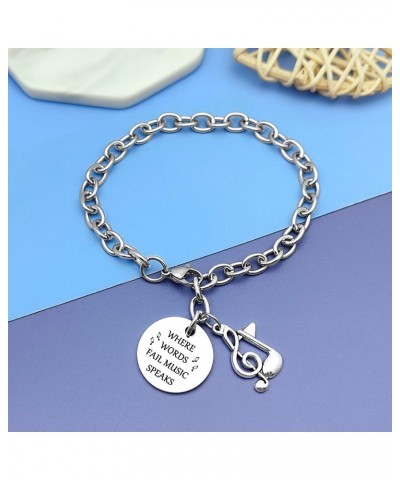 Music Teacher Gifts for Women Music Bracelet Birthday Gifts for Music Lovers Music Gifts for Girls Christmas Gifts for Daught...