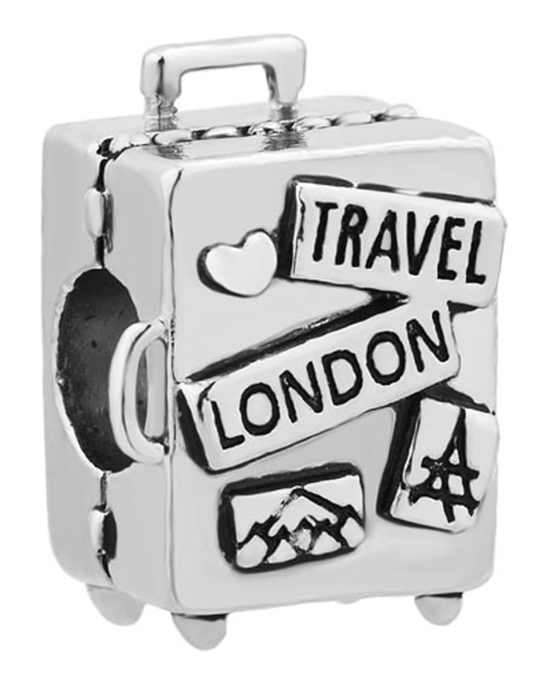 Travel London Suitcase Beads for Charm Bracelets $7.27 Bracelets