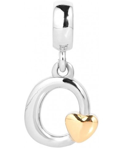 Alphabet Letter Charm Golden Heart Charm Dangle Bead for Bracelet O $8.69 Bracelets