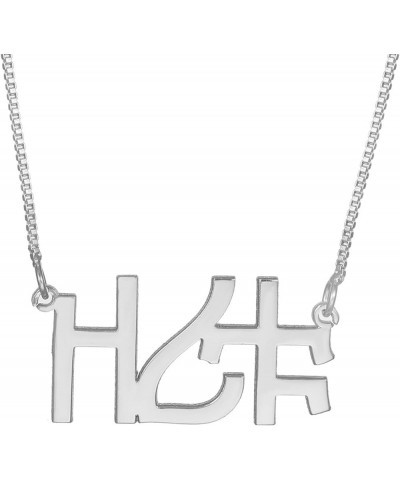 Customized Amharic Name Necklace 925 Sterling Silver Personalized Custom Language Nameplate Pendant Jewelry Ethiopian Gift Si...