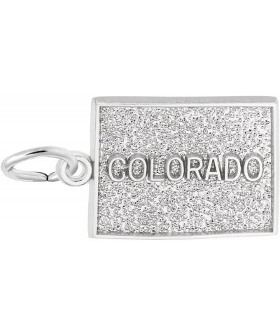 Rembrandt Colorado Map Charm 14K White Gold $16.50 Bracelets