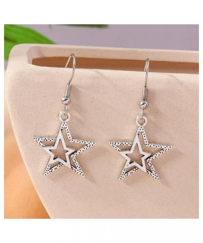 Star Earrings for Women Gold Star Earrings Dangle Star Tassel Earrings Crystal Star Chain Earrings Wedding Prom Jewelry Gifts...