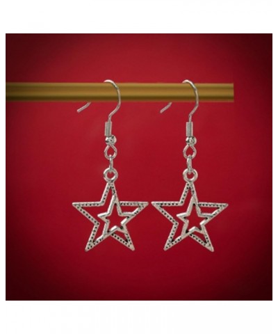 Star Earrings for Women Gold Star Earrings Dangle Star Tassel Earrings Crystal Star Chain Earrings Wedding Prom Jewelry Gifts...