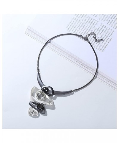 Women's Chokers Necklace Rhinestone Pendant Chain for Women Jewelry Necklaces Trendy Fashion 45cm Grey $11.04 Necklaces